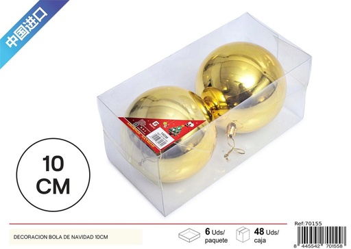 [70155] Bola de Navidad de 10cm - Decoración navideña