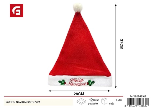 [242162] Gorro Navidad 28*37 cm - Accesorios navideños