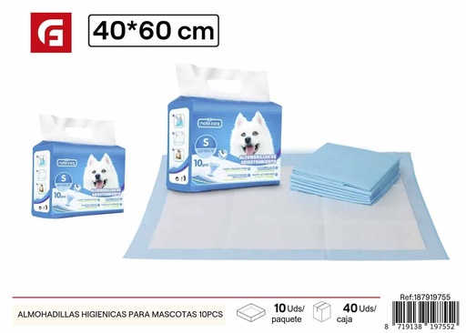 [187919755] Almohadillas higiénicas para mascotas 10pcs absorbentes