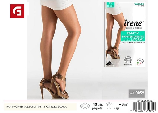 [130220059] Panty c/fibra Lycra panty c/pieza Scala - Ropa íntima y accesorios de mercería