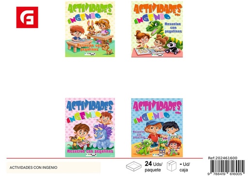 [202461600] Libro "Actividades con Ingenio" para aprendizaje y diversión
