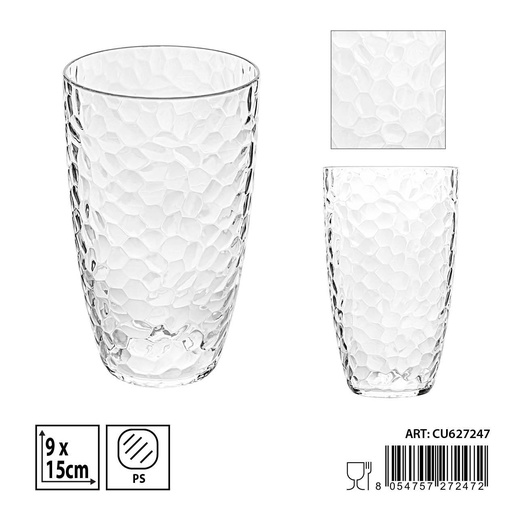 [0235198] Vaso de plástico 9x15cm para bebidas