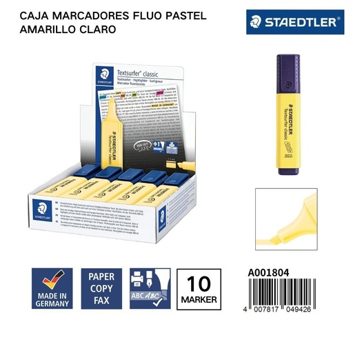 [A001804] Marcadores fluorescent survey 1/5 mm 10 pcs claro - Artículos de oficina