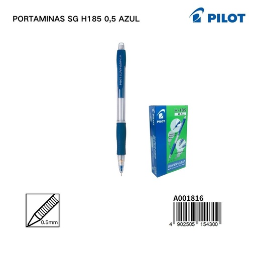 [A001816] Portaminas Pilot 0.5mm azul para escritura precisa