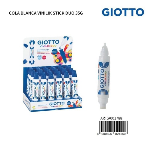 [A001788] Giotto Cola Blanca vinilik Stick Duo 35G - Papelería