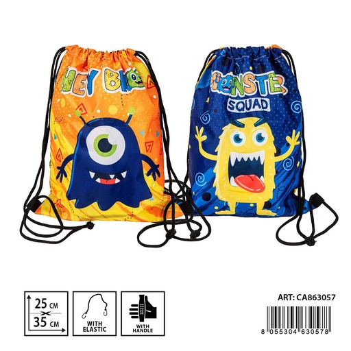 [0234908] Mochila doble cara 25x35 cm - Bolsa de deporte y estuche