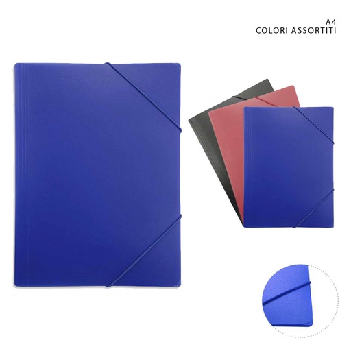 [0204896] Folder de goma A4 3 compartimentos - Accesorios de papelería y carpetas