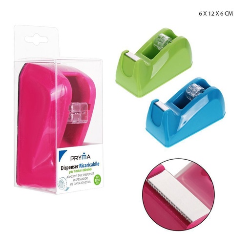 [0209388] Dispensador de cinta adhesiva 6x12x6 cm - Accesorios de oficina