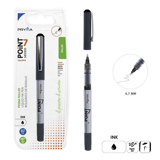 [0224334] Bolígrafo de tinta punta fina 0.7mm negro - Herramientas de escritura y artículos de papelería