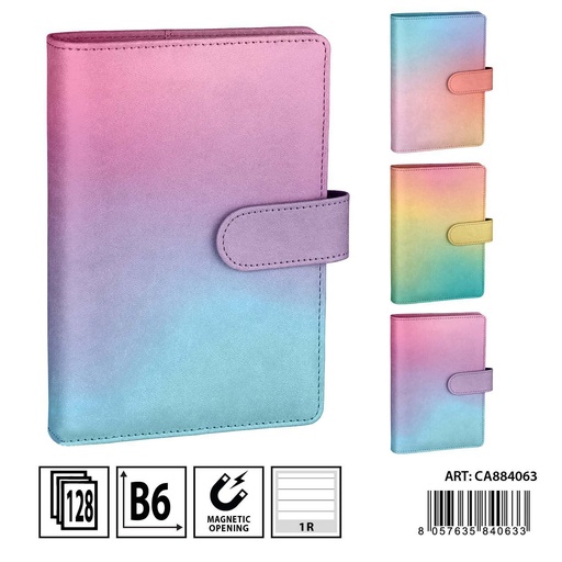 [0234326] Libreta magnética de color B6 128 ff - Artículos de papelería