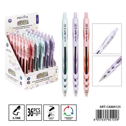 [0234177] Bolígrafo gel hipastel 0.7 mm azul - Herramientas de escritura