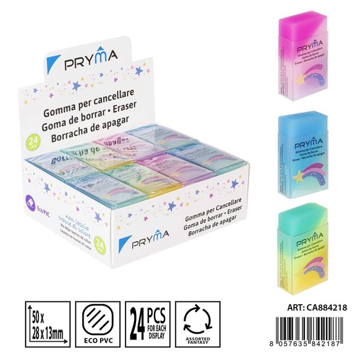 [0233689] Goma de borrar 50x28x13 mm - Material de papelería escolar