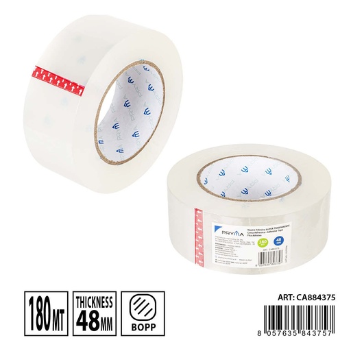 [0234114] Cinta adhesiva super transparente 48mmx180m - Cinta de uso versátil