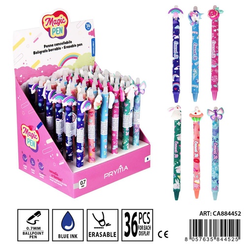 [0234550] Bolígrafo borrable 0.7mm - Herramienta de escritura práctica y divertida