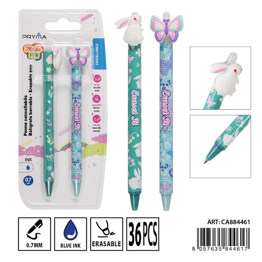 [0234562] Bolígrafo borrable 0.7mm 2pz - Set de bolígrafos borrables