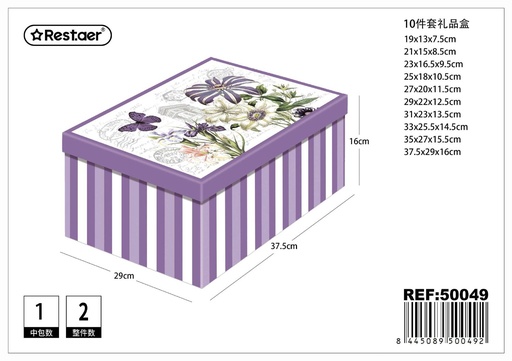 [50049] Caja de regalo 10 piezas para embalaje