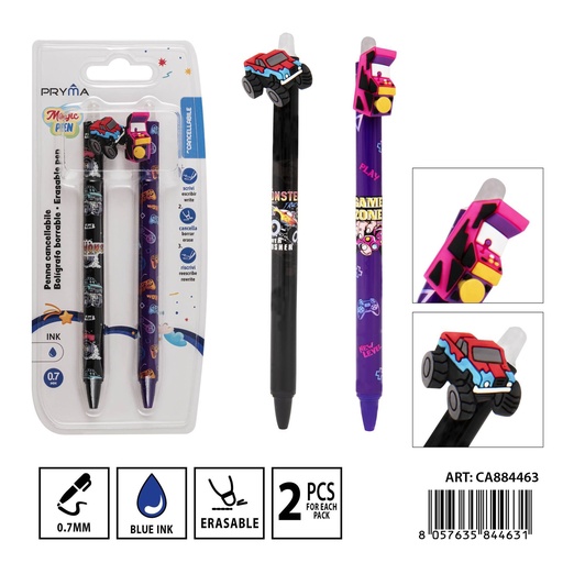 [0234564] Bolígrafo borrable 0.7 mm 2 piezas - Herramientas de escritura y bolígrafos borrables