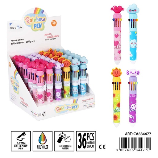 [0234561] Bolígrafo multicolor 10 en 1 0.7 mm - Material de escritura