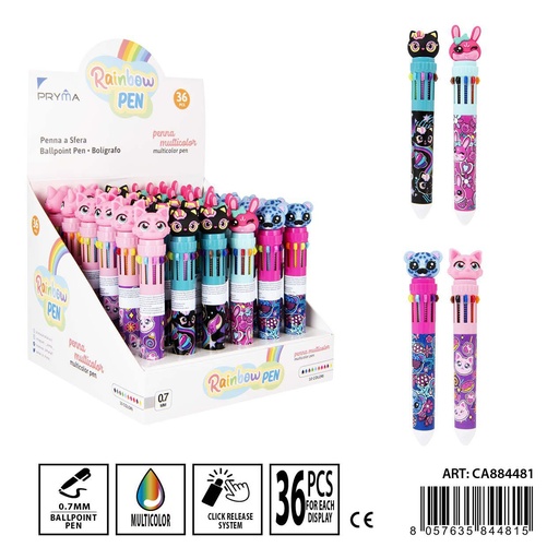 [0234587] Bolígrafo multicolor 0.7MM (10 colores) - Artículos de escritura