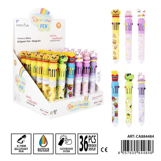 [0234589] Bolígrafo multicolor 10 en 1 0.7 mm - Herramientas de escritura y papelería
