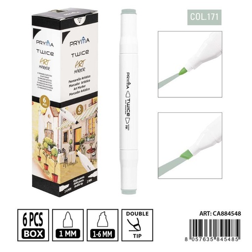 [0234974] Rotulador de doble punta 2-5/3mm color 171 - Artículos de escritura