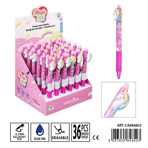 [0234931] Bolígrafo borrable pluma mágica 0.7 mm unicornio - Escritorio y material de escritura