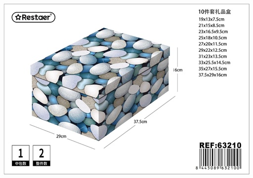 [63210] Caja de regalo 10 piezas para presentación y embalaje