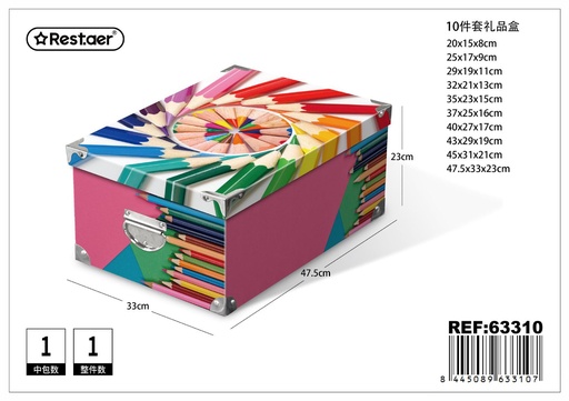 [63310] Caja de regalo set de 10 piezas para embalaje