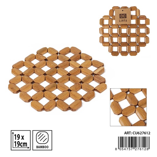 [0235322] Salvamantel de bambú 19x19 cm - Utensilios de cocina