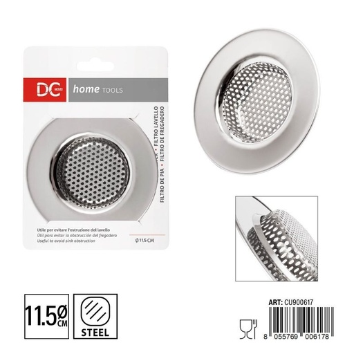 [0148349] Filtro fregadero de acero 11.5cm para cocina