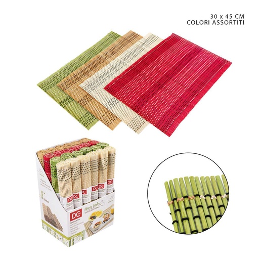 [0224115] Mantel individual de bambú 30x45 cm - Accesorios de mesa y mantel