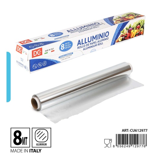 [0237530] Papel aluminio 8 metros para cocina