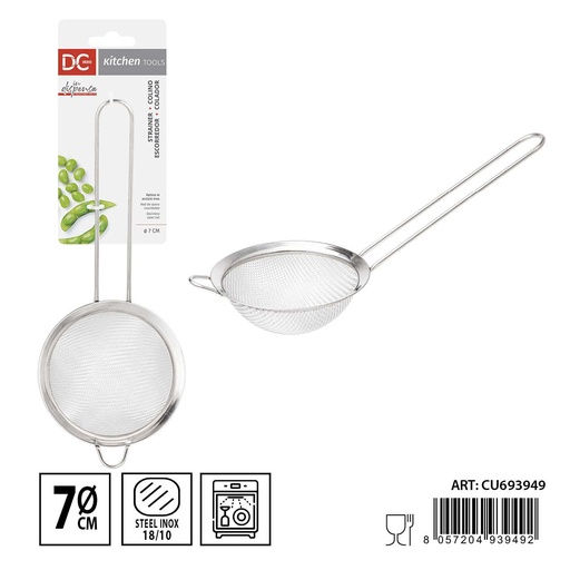 [0233716] Colador redondo de acero inoxidable ∅7cm para cocina