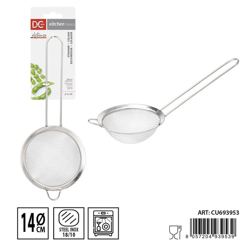 [0233720] Colador redondo ∅14cm de acero para cocina