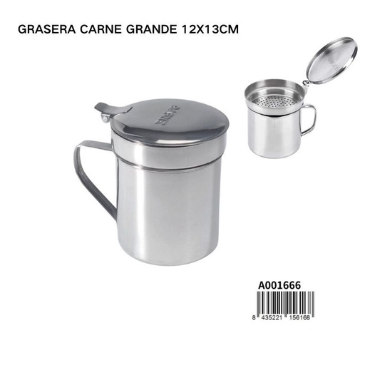 [A001666] Grasera carne grande 12x13cm 1L para cocina