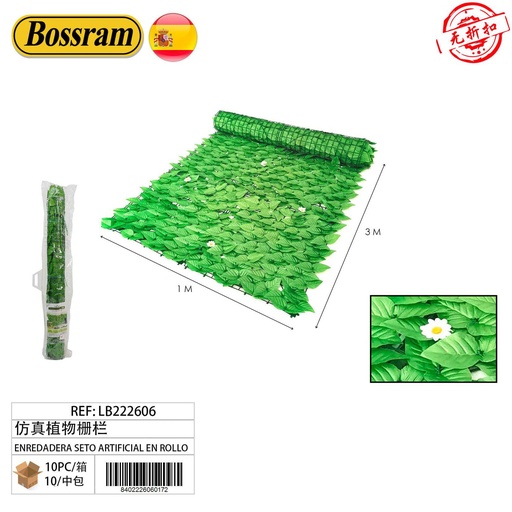 [LB222606] Seto artificial en rollo 1x3 m - Herramientas de jardín