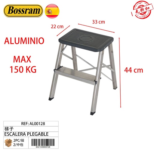 [AL00128] Escalera plegable de aluminio para hogar y trabajo