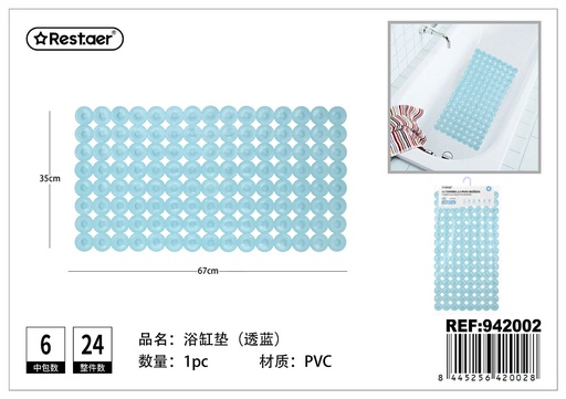 [942002] Alfombrilla para bañera 67x35cm antideslizante