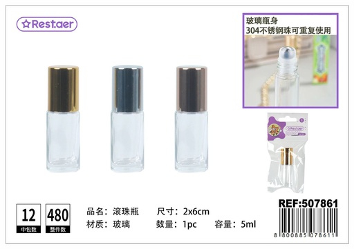 [507861] Botella enrollable para aceite esencial 5ml - Accesorios de belleza