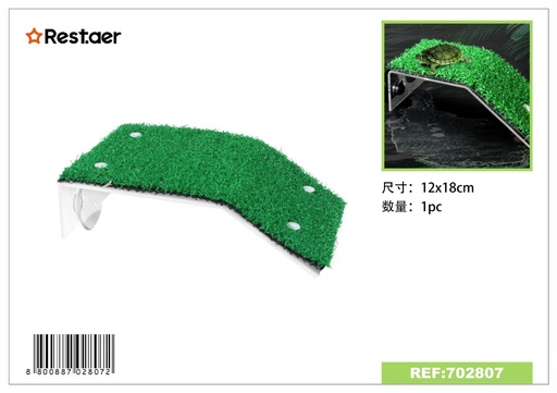 [702807] Plataforma para tortugas acuáticas 12x18cm para acuaterrarios