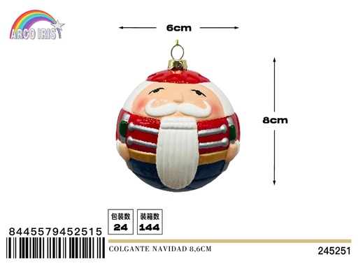 [245251] Colgante Navidad 8.6 cm - Adornos navideños