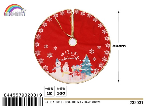 [232031] Falda de árbol de Navidad 80CM - Decoración navideña