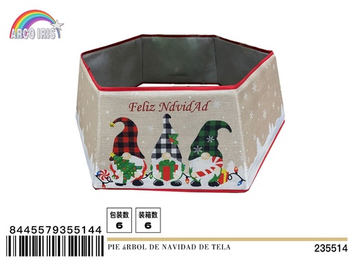 [235514] Pie de árbol de Navidad de tela - Decoración para base de árbol