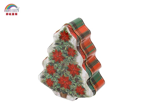 [232858] Lata para galletas de Navidad 18x15x6.5cm - Recipiente decorativo  