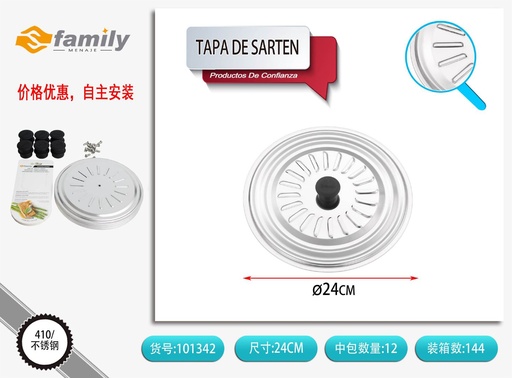 [101342] Tapa de sartén 24cm - Utensilios de cocina