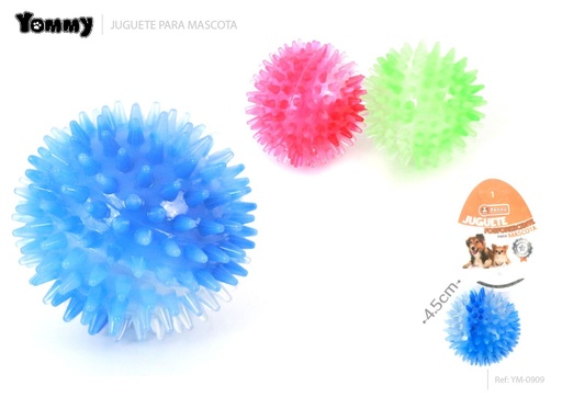 [YM0909] Bola de masticar para perros bicolor 4.5 cm - Juguetes para mascotas