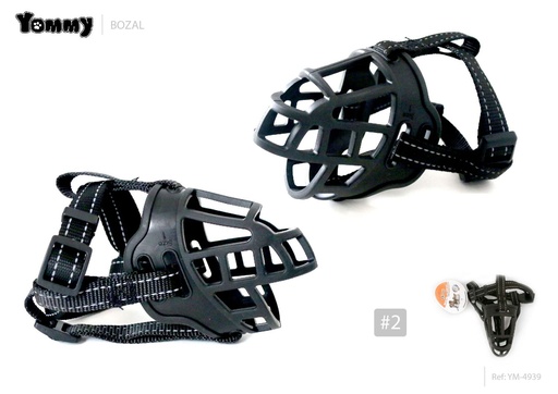 [YM4939] Bozal TPR reflectante de 2# - Accesorios de mascotas