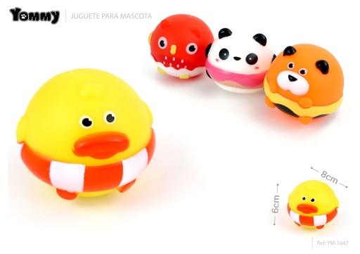 [YM1647] Juguete vinilo mascotas 8*6cm - Juguetes para Mascotas