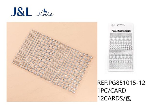 [PG851015-12] Pegatinas autoadhesivas de diamantes acrílicos