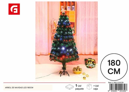 [138210439] Árbol de Navidad LED 180cm - Decoración navideña y luces